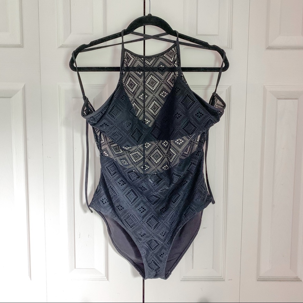 Black One Piece Aerie Swimsuit